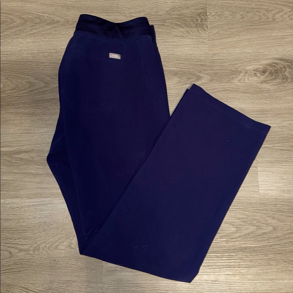 Figs Livingston Basic Scrub Pants Navy